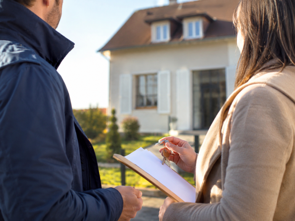 De jeunes propriétaires peuvent enfin entrer dans leur maison après avoir trouvé leur assurance emprunteur
