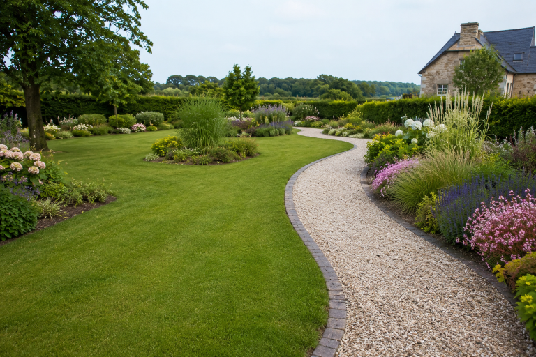 jardin particulier entretenu par un paysagiste